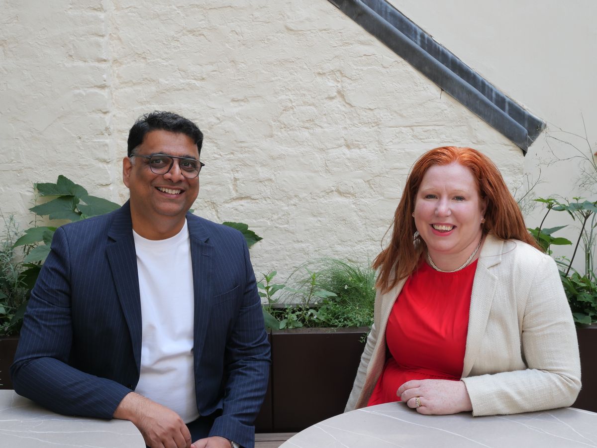 Zoe Ellis-Moore and Faraz Khan, co-founders of Office Tier List