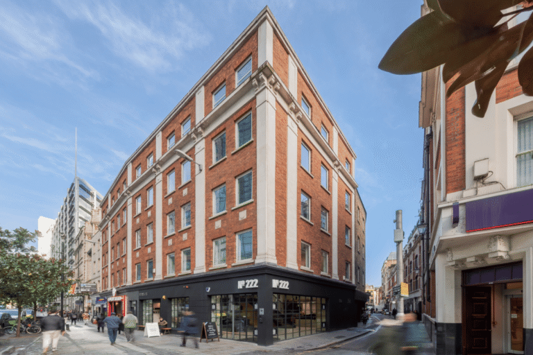 Boutique Workplace Company 222 Bishopsgate office facade 768x512