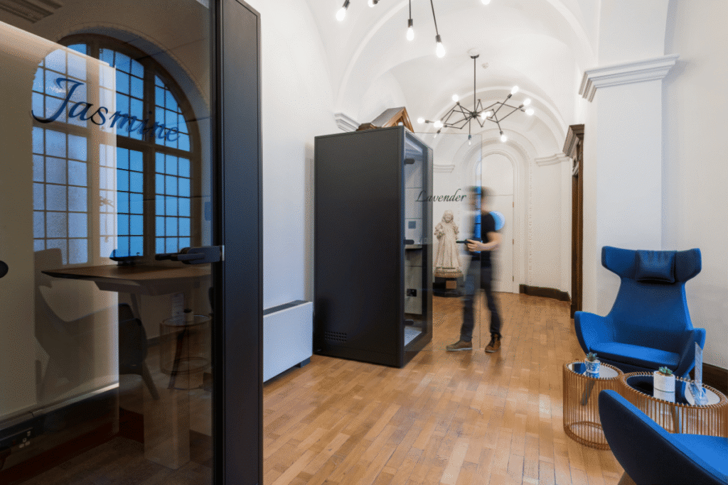 Boutique Workplace Holborn Town Hall private booth 1024x683